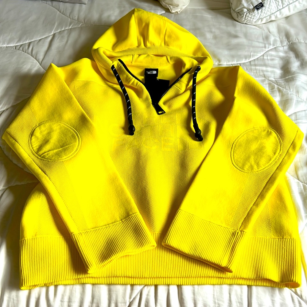 The North Face NWT Black Label Engineered Knit Hoodie TNF Lemon $350 Mens XS